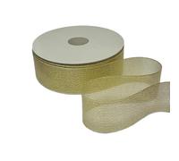 Generico Nastro Laminato Lamè Oro 40 mm x 50 Metri