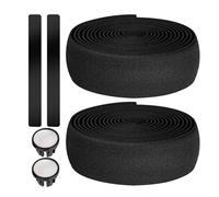 Generico Nastro Per Manubrio - Nastro Per Impugnatura Versatile Per Bici Da Strada 200x3x0,3 Cm | Adesivo Per Impugnatura Ammortizzante Con Rivestimento In EVA, Per La Guida In Motocicletta Comfort
