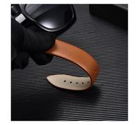 Generico NASUNJIA Cinturini For Orologi In Pelle Di Vitello Ultrasottile, For Uomo E Donna, Accessori For Orologi, Cinturini Di Ricambio Da 16 Mm, 18 Mm, 20 Mm, 22 Mm(Red Black,20mm)