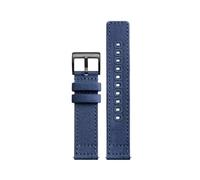 Generico NASUNJIA Cinturini for orologi in tela di nylon di qualità, cinturini da polso traspiranti e impermeabili, 18 mm, 19 mm, 20 mm, 22 mm(Blue 2,18mm)
