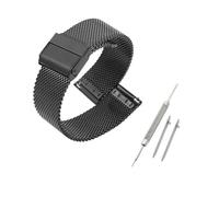 Generico NASUNJIA Cinturino For Orologio In Acciaio Inossidabile Da 8 Mm A 24 Mm(Black,13mm quick release)