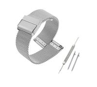 Generico NASUNJIA Cinturino For Orologio In Acciaio Inossidabile Da 8 Mm A 24 Mm(Silver,18mm quick release)