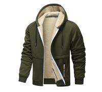 Generico Natale Offerte Cappotto Uomo Invernale Cardigan Da Uomo Casual Slim Classics Scollo a V Con Bottoni Maglione Inverno Con Tasche Cardigan Uomo Invernale Lungo Trench Uomo Lungo (Verde, L)