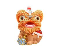 Generico National Dance Lion Awakening Lion Tea Room Desktop Fundraising Widget Creative Chinese Style Home and Car Decoration Craft(Color3)