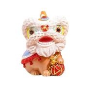 Generico National Dance Lion Awakening Lion Tea Room Desktop Fundraising Widget Creative Chinese Style Home and Car Decoration Craft(Color4)