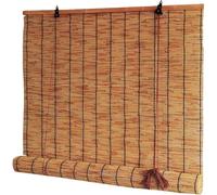 Generico Naturale Tende A Rullo in bambù Esterno Giardino Tapparelle A Rullo Romane Impermeabile Ventilazione Traspirante Tapparella in Bamboo per Balcone Ufficio Personalizzabili