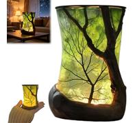 Generico Nature Inspired LED Decorative Lamps with Soft Glow, Forest Ambient Desk Lamp for Reading, Soft Warm Cozy Night Light for Bedroom Living Room Desk Homes Decor,Birthday Gifts