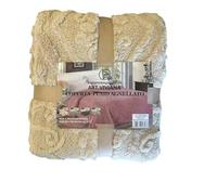 Generico Nazareno Gabrielli Plaid Agnellato Art. Viviana 200x220 cm Coperta Double Face Velluto e Agnellato Morbido Caldo Invernale Lavabile in Lavatrice Elegante e Soffice (Beige, 200x220cm)