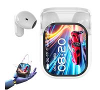 Generico Ne20 Earbuds, 2025 New Ne20 In-Ear Headphones, 2.01-Inch High-Refresh Color Display Ai Smart Bluetooth Headphones, Intelligent Noise Cancellation, 140 Language Translation (white)