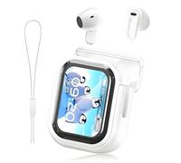 Generico NE20 Earbuds AI Translation Earbuds Real Time, Bluetooth 5.4 Earphones LED Display, 140 Two-Way Language Translator Earphones, Touchscreen Ipx6 Waterproof for Travel Business (White)