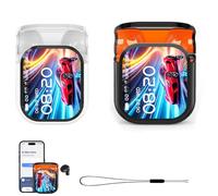 Generico NE20 Earbuds AI Translation Earbuds Real Time, NE20 Translation, with 140 Language AI Translator Real Time, LCD Touch Screen Sport Wireless Headphones, IPX6 Waterproof (Black+White)