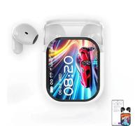 Generico Ne20 Earbuds, AI Translation Earbuds Real Time, Translator Headphones with LCD Touch Screen for 134 Languages, 48dB Noise Reduction, HiFi Sound, 60H Playtime for Travel, Business (White)