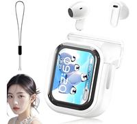 Generico NE20 Earbuds, NE AI 20 Translation Earbuds Real Time, Bluetooth 5.4 Earphones LED Display with 140 Language AI Translator Real Time, LCD Touch Screen Sport Wireless Headphones (White)