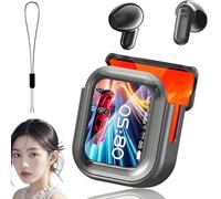 Generico NE20 Earbuds, NE AI 20 Translation Earbuds Real Time, Bluetooth 5.4 Earphones LED Display with 140 Language AI Translator Real Time, LCD Touch Screen Sport Wireless Headphones (Black)