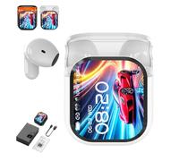 Generico Ne20 Earbuds, Ne20 Translation Earbuds 140 Language, Ai Translation Earbud Real Time, 48 Hours Battery, LCD Touchscreen Noise Headphones for Travel, Business, Learning (White)