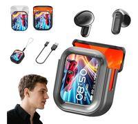 Generico Ne20 Earbuds, Ne20 Translation Earbuds, Noise Canceling Wireless Headphones, 140 Language AI Translator Real Time, LCD Touch Screen, IPX6 Waterproof for Travel, Business, Learning (Black)