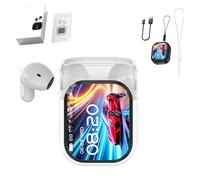 Generico Ne20 Earbuds, Ne20 Translation Earbuds, Translating 140 Languages/Two-Way Translation/Low, LCD Touchscreen Noise Headphones, AI Translator Real Time for Business, Learning (White)
