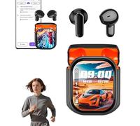 Generico NE20 Translation Earbuds with LCD Touch Screen, 2026 New 6.0 Pro Translation Earbuds Real Time, with 134 Language AI Translate Real Time, HiFi Stereo Headphones, Long Battery IPX4 (Black)