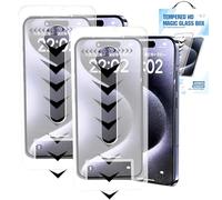 Generico Nearlyas Invisible Screen Protector, 2025 New Invisible Screen Protector, Fingerprint-Proof Dust Free without Bubbles, Durable Screens Armor for iPhone 16/15/14/13/12/11 Series (2Pcs/HD,Xs)