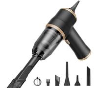 Generico NeatMate Mini Vacuum, 15000Pa Powerful Handheld Vacuum Cleaner, 3-in-1 Mini Car Vacuum Cordless Rechargeable, Multifunctional Portable for Car, Sofa, Office, Pet, Home (black)
