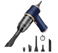 Generico NeatMate Mini Vacuum, 3-in-1 Mini Car Vacuum Cordless Rechargeable, 15000Pa Powerful Handheld Vacuum Cleaner, for Car, Sofa, Office, Pet, Home(blue)