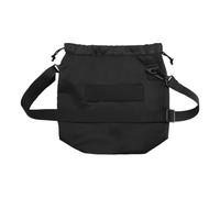Generico Neck Pillow Case, Drawstring Travel Bag, Portable Adjustable Drawstring Cases, Shoulder Strap Storage Cover for Holiday, Presents, Thanksgiving, 12.6x10.3 Inches, Black