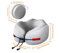 Generico Neck Support Cushion, Ergonomic Memory Foam Pillows with Contoured Head, Neck Supports, for Sleeping, Napping, Adults, Kids, Long Flights, Train Rides, Home, Car, and Work Use