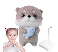 Generico Needle Felting Kit - Animal Wool Felt DIY Craft Kit For Adults And Beginners | Includes Felting Needles, Instructions, And Tools | 5cm Wool Felt Projects With Free Foam Table Ánd 3 Needles