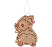 Generico Needle Minder Threader, Cartoon Embroidery Minder, 2.56x1.57x0.2 Inches, Sewing Tool Holder, Comfortable Grip, Easy Threading Design for Mom, Adults, And Grandmothers (Wood)