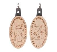 Generico Needle Threader - Embroidery And Sewing Carved Beechwood Threader | Hand Sewing Needle Threaders | 2 NeedleThreader for Embroidery | Knitting Craft Making Tool for Dad Husband Grandma