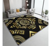 Generico Nero Tappeto 100x150 cm - lavabile antiscivolo per interni soggiorno Tappeto, Religione Mistico Segno stampa per camera da letto Grandi morbido a pelo corto tappetino da bagno o comodino