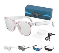 Generico Nessthub Smart Glasses, Nessthub Smart Wireless Headphone Glass, AI Smart Bluetooth Translation Glasses for Men/Women, Hands-Free Calling, for Home/Office (White)