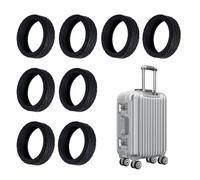 Generico New Luggage Protection Covers, Suitcase Wheel Protectors, Shock-Proof Silicone Protective Case, Wear-Resistant Luggage Cover, 8pcs Protection Set for Compartment