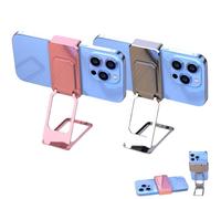 Generico New Upgraded Back Clip Type 360° Folding Bracket, Keepholdon Fully Adjustable Foldable Desktop Phone Holder Cradle Dock (Style-A+C(2 PCS))
