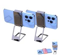 Generico New Upgraded Back Clip Type 360° Folding Bracket, Keepholdon Fully Adjustable Foldable Desktop Phone Holder Cradle Dock (Style-B(2 PCS))