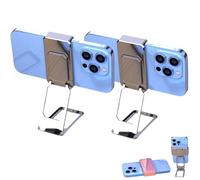 Generico New Upgraded Back Clip Type 360° Folding Bracket, Keepholdon Fully Adjustable Foldable Desktop Phone Holder Cradle Dock (Style-C(2 PCS))