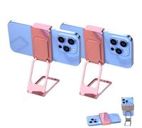 Generico New Upgraded Back Clip Type 360° Folding Bracket, Keepholdon Fully Adjustable Foldable Desktop Phone Holder Cradle Dock (Style-A(2 PCS))
