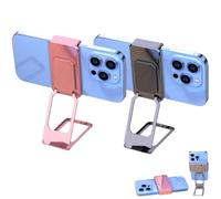 Generico New Upgraded Back Clip Type 360° Folding Bracket, Keepholdon Fully Adjustable Foldable Desktop Phone Holder Cradle Dock (Style-A+B(2 PCS))
