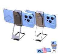 Generico New Upgraded Back Clip Type 360° Folding Bracket, Keepholdon Fully Adjustable Foldable Desktop Phone Holder Cradle Dock (Style-B+C(2 PCS))