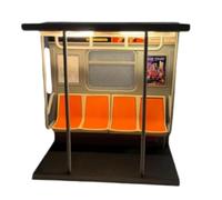 Generico New York C Subway Train Lamp,Includes 3 Interchangeable Posters, Subways Trains Warm Led Lamp with Hidden Button, Novelty Unique Train LED Light Desk Decorations Lamps