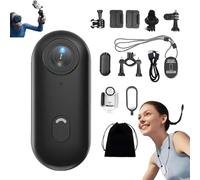 Generico Nexo25 Camera, Motiontrail Camera, Motiontrail Outdoor Cameras, Nexo25 Wearable Mini Body with Audio, Hands-Free POV Recording, for Cycling, Diving, Travel, and Outdoor (4K,Black)