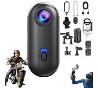 Generico Nexo25 Camera, Nexo25 Black Camera, Thumb Sized, Magnetic Mounting and 360° Adjustability, 1080P/4K Waterproof Wearable Action Cam with Magnetic Clip for Travel (1080P-BLACK,32G)