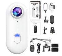 Generico Nexo25 Camera, Upgraded Nexo25 Black Camera, 4k/1080p, Wearable Sports Camera with Ip68 Waterproof, WiFi Phone Real-Time Interconnect, with Magnetic Clip (White 1080p)