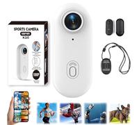 Generico Nexo25 Camera, Upgraded Nexo25 Black Camera, Thumb Sized, Magnetic Mounting and 360°, 1080P/4K Waterproof Wearable Action Cam with Magnetic Clip, Not Card (White-4k Simple configuration)