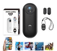 Generico Nexo25 Camera, Upgraded Nexo25 Black Camera, Thumb Sized, Magnetic Mounting and 360°, 1080P/4K Waterproof Wearable Action Cam with Magnetic Clip, Not Card (Black-4k Simple configuration)