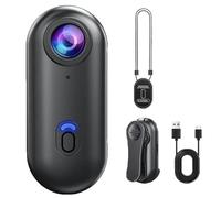 Generico Nexo25 Camera, Wearable Sports Cameras with Waterproof Case, 1080P HD Body Cam Video Recording, Magnetic Clip for Outdoor Activities, Pets, Life Records, Travel Records (Black,Simple(1080p))