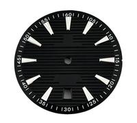 Generico NH35 Sterile 33.5mm Quadrante dell'orologio Nero/Bianco/Blu 6 in punto Finestra della data Verde Luminoso Movimento automatico Accessori for orologi Parti(Style 1)