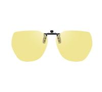 Generico Night Vision Glasses - Alloy Clip On Polarized Sunglasses, Anti Glare Lenses, Night Driving Glasses | Clip On Eyewear, Cycling Fishing Hiking Motorcycle Use Outdoor Travel