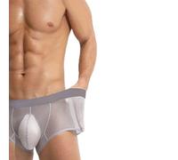 Generico Niksy Underwear, Niksy Mens Ultra-Thin Ice Silk Transparent Boxer Briefs, Men’s Sheer Underwear (Mix*5 B,L)