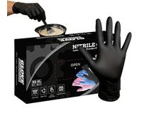 Generico Nitrile Gloves, Latex Free Barrier, 100 Count Protective Gloves For Hygiene, Tear Resistant Flexible, Professional Handwear Supply, Cleaning Cooking Salon Exam Hairdressing Tasks
